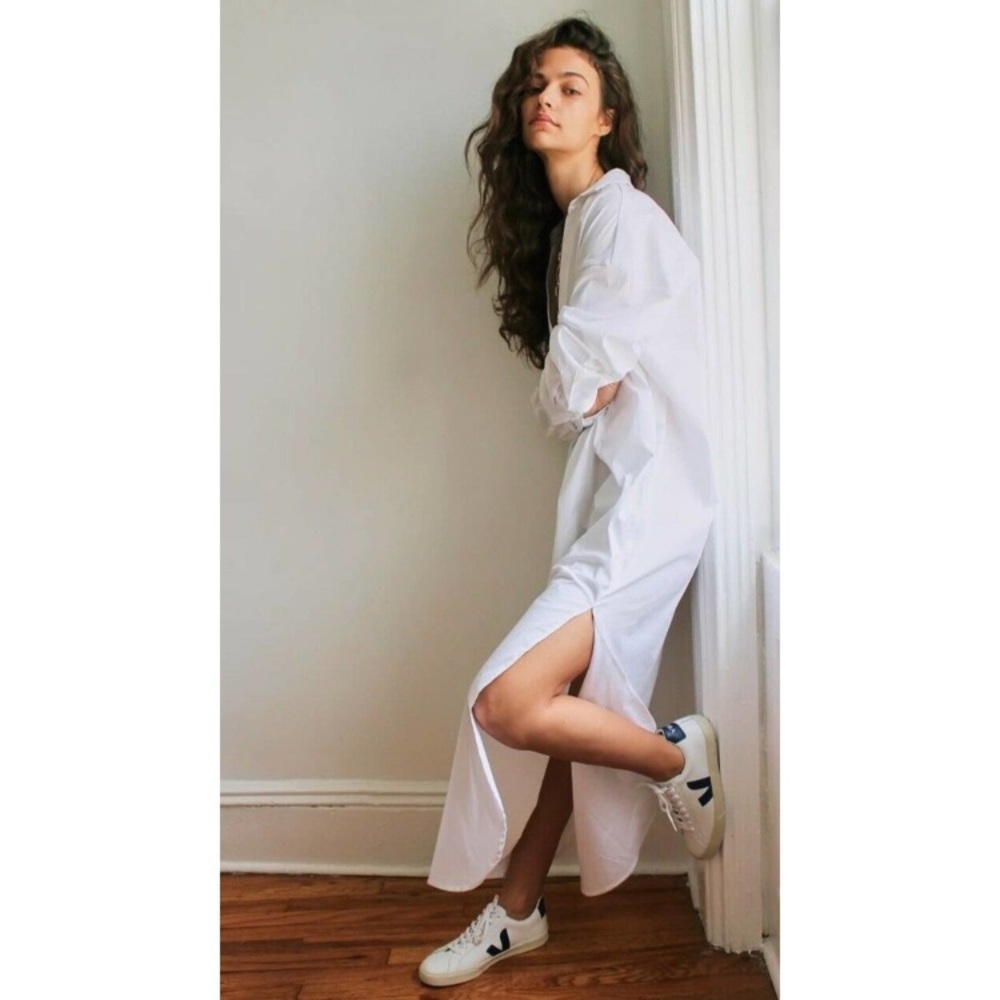 Free People NWT Maxi Shirt Dress/Caftan S